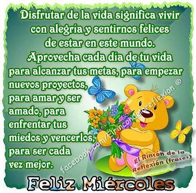 FELIZ MIERCOLES