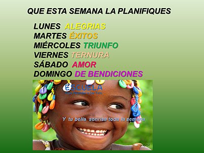 BUEN INICIO DE SEMANA