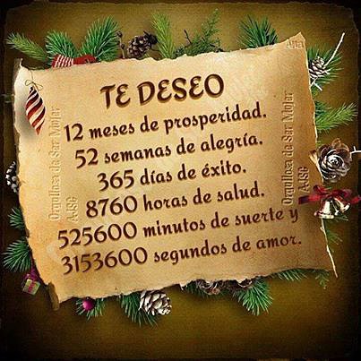 TE DESEO....