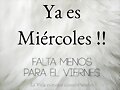 FELIZ MIERCOLES