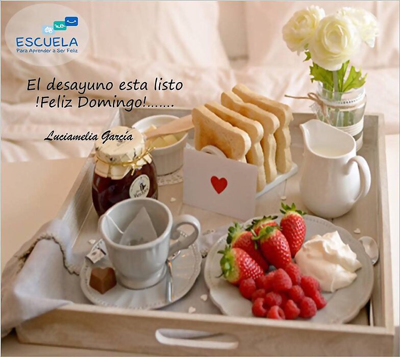 FELIZ DOMINGO (TE DEJO EL DESAYUNO)