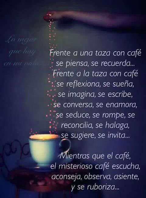 FELIZ MARTES... CON UN CAFE