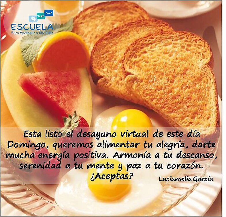 BUEN PROVECHO. FELIZ DOMINGO