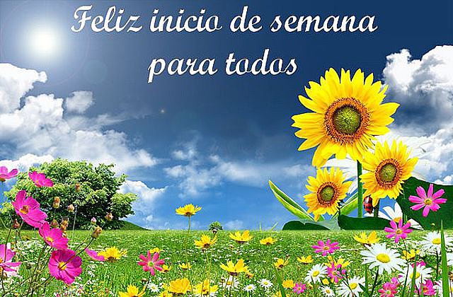 BUENOS DIAS. FELIZ LUNES
