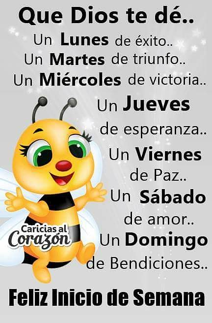 FELIZ LUNES Y FELIZ SEMANA