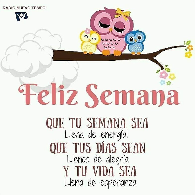 FELIZ INICIO DE SEMANA
