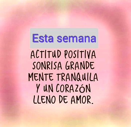 FELIZ INICIO DE SEMANA