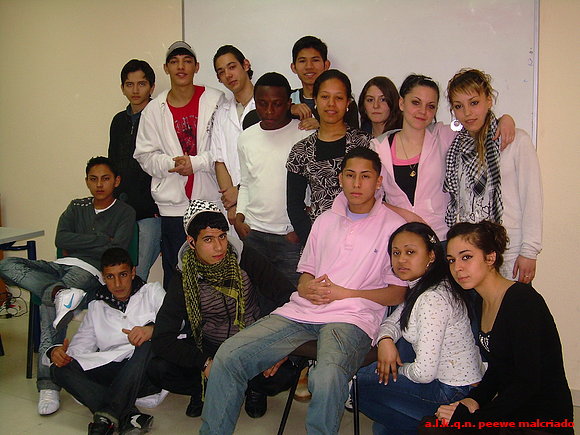 con los conpañeros