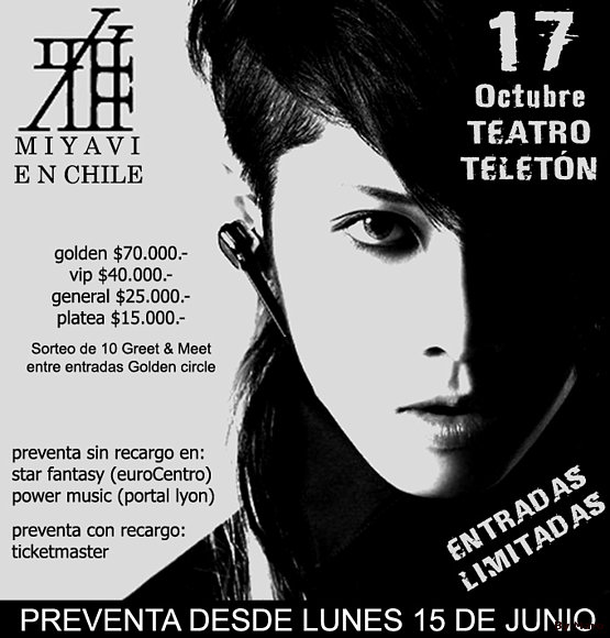 Concierto de Miyavi en Chile!!!