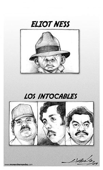 Hasta Fecalin viene siendo Elliot Ness.