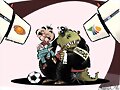 Pobres a los que les gusta la pelota.