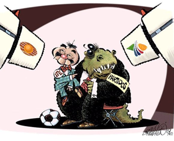 Pobres a los que les gusta la pelota.