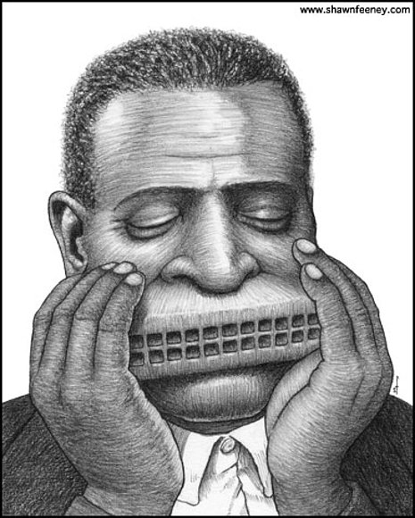 Tocando Blues.