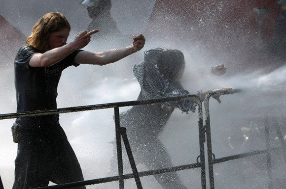 Disturbios en Berlin.