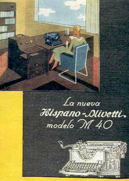 La maquina de escribir.