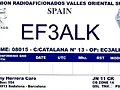 Primera QSL de EC3ALK