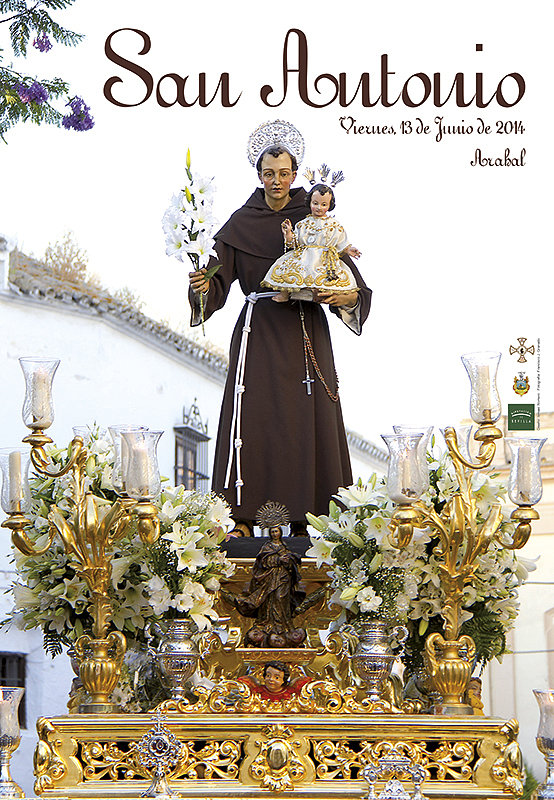 Cartel Salida Procesional de San Antonio. 2014