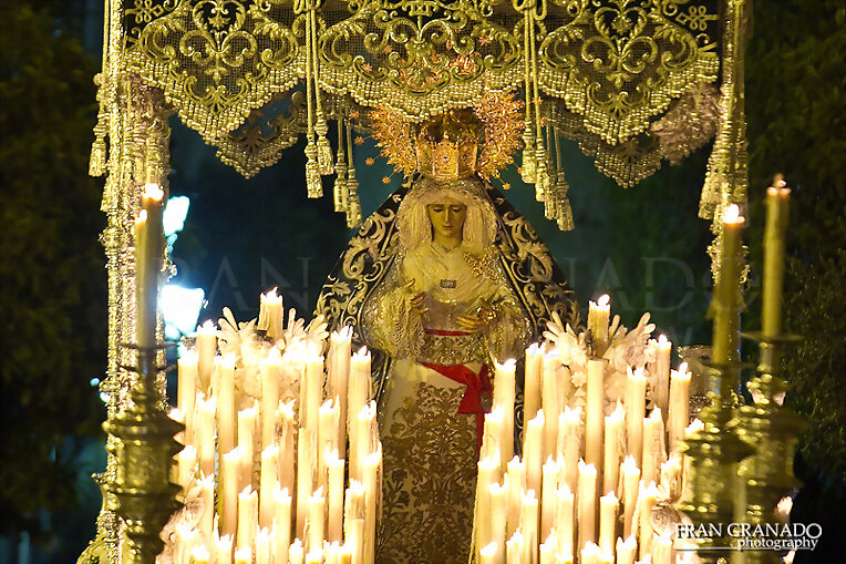 La Hdad. de la Candelaria este Marte Santo Sevilla
