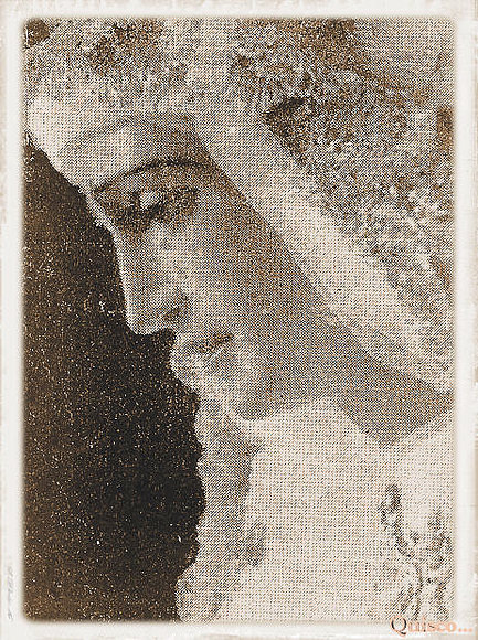 Fotos Antiguas estampa de la Virgen de la Anguisti