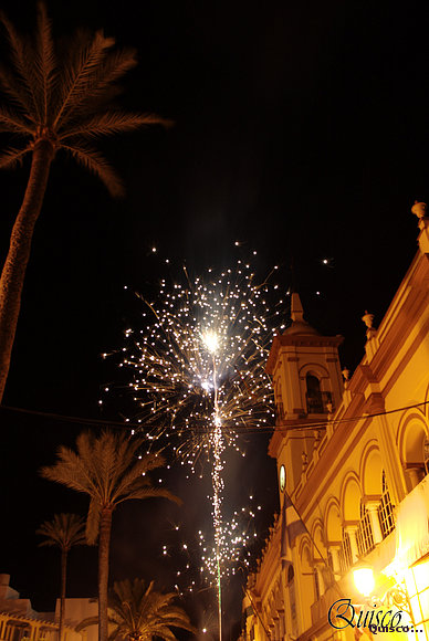 Fuegos Artificiales para el dia de la patrona