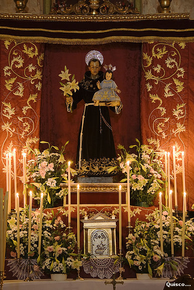 Imagen de San Antonio de Arahal en su Altar 2010