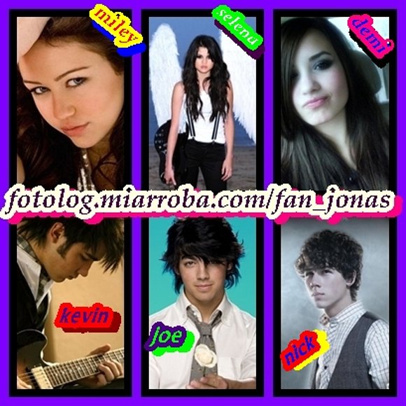 cantantes prefes:joe,nick,kevin,demi,selena,miley