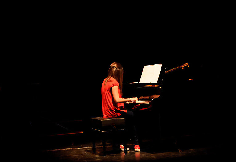 Tocando el piano