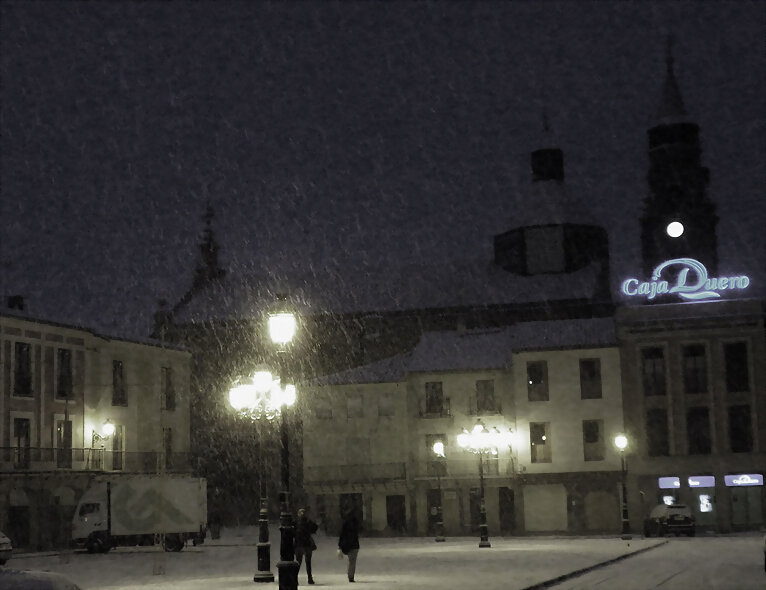 Cae la  nieve