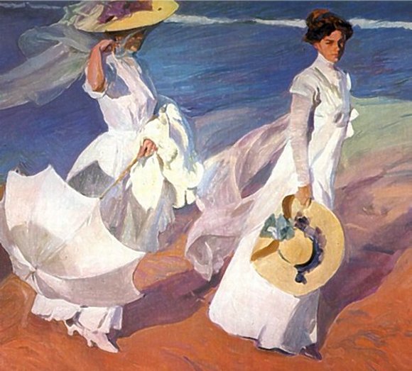 Paseo a orillas del mar, Joaquin Sorolla