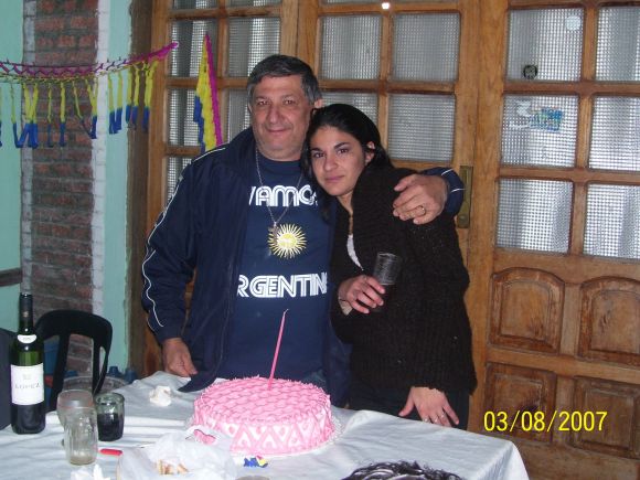 en mi cumple con mi papi