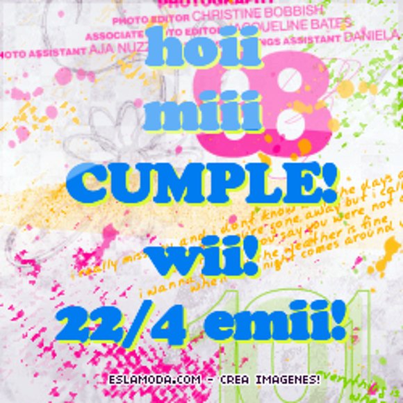 Hoy es mi cumple!!