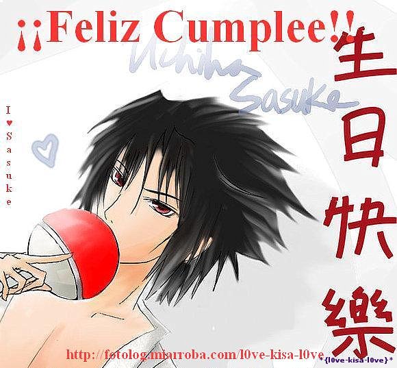 *Hoy cumple de mi Sasu-Quun!*