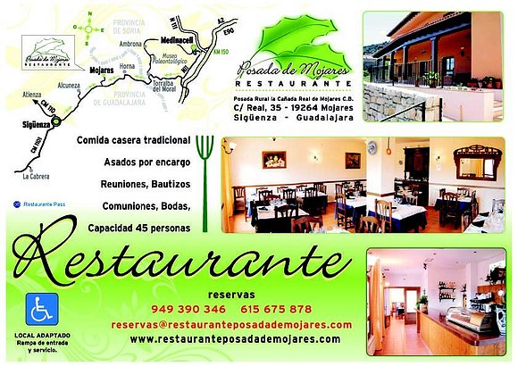 RESTAURANTE POSADA DE MOJARES. PORTADA