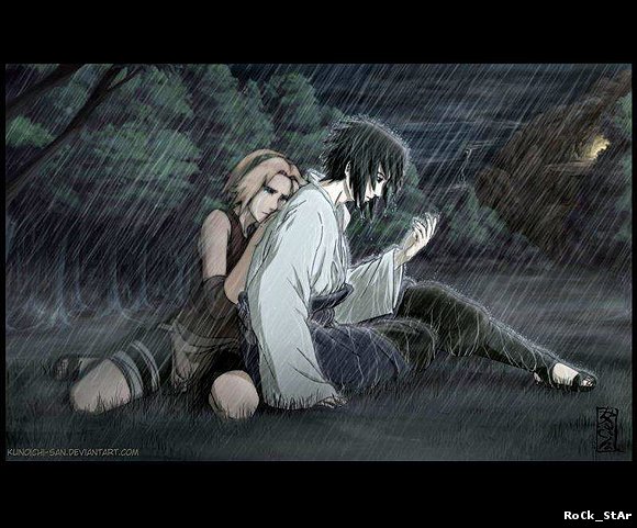 STAND IN THE RAIN***SASUSAKU