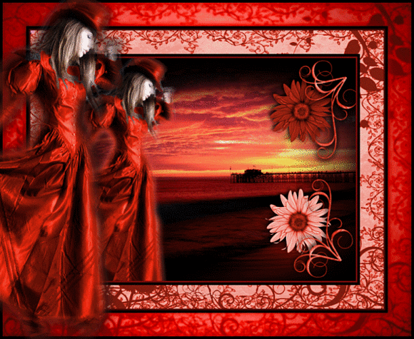 CHICA DE ROJO