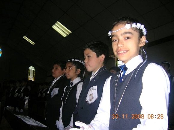 Yo en mi primera comunion