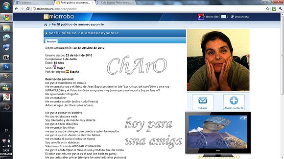 LA AMISTAD NACE POR UNA AMIGA