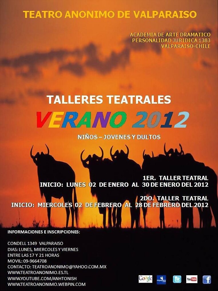 TALLERES TEATRALES VERANO 2012