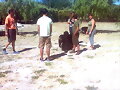 Quipu con su familia en casa de Nuria y Norbert!