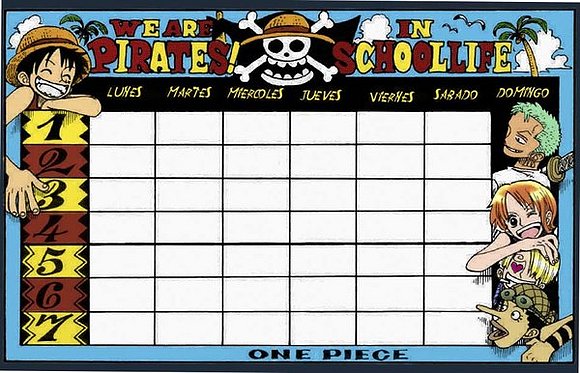 Horario one piece!! :D