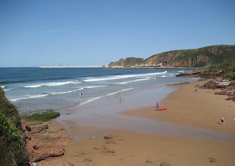 Playas afectadas por el vertido de Aboño