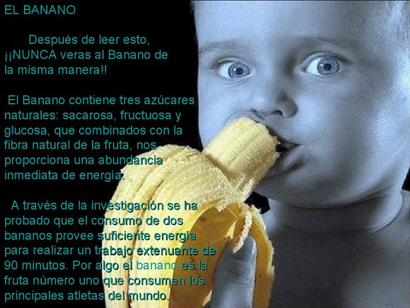 BANANA, PARA LA SALUD