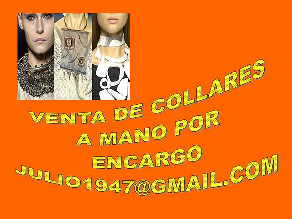 venta de collares a mano