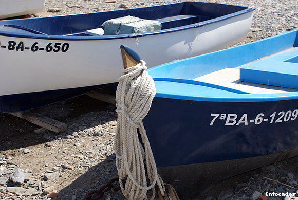 bote en tierra