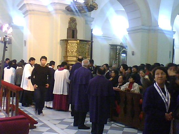 Santa Misa, antes  recorrido procesional del 2009