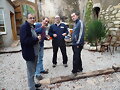 Salida de amigos en Guzzi , en San Juan de Mediona