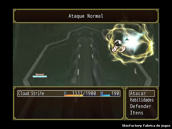 Combate intenso, no jogo Chrônicas de Sephiroth.