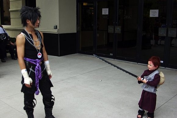 chibi Garaa vs Sasuke