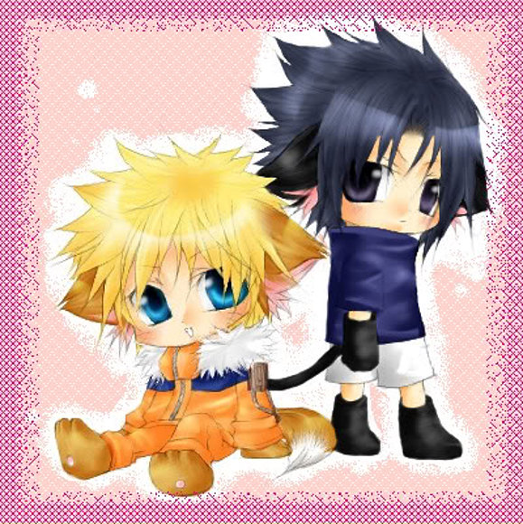 chibi naru y chibi sasuke
