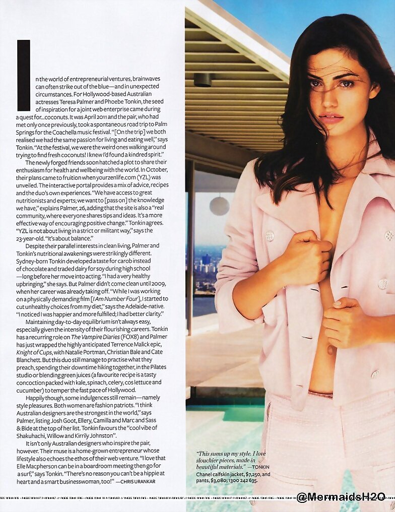 Phoebe Tonkin para InStyle 2012